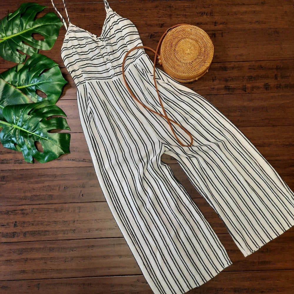 Saltwater Luxe Linen Striped Jumper
